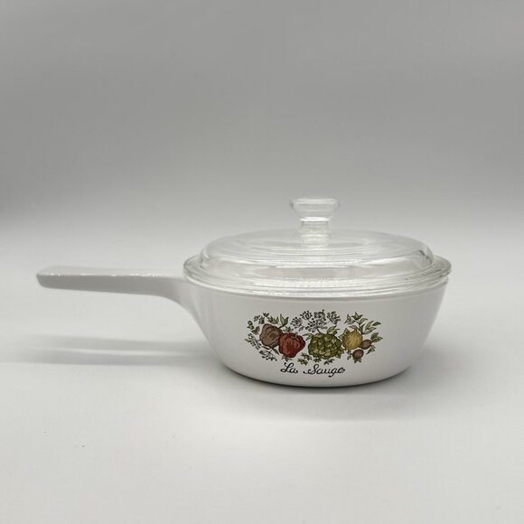 Corning Ware LA SAUGE P-81-B Handled Saucepan 1 Pint w/ Pyrex Glass Lid - Picture 3 of 5